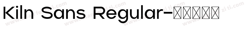 Kiln Sans Regular字体转换